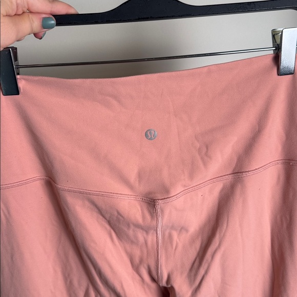Lululemon Athletica Pink Peach Athletic Align Crop Capri Leggings Size 14 - Picture 4 of 6
